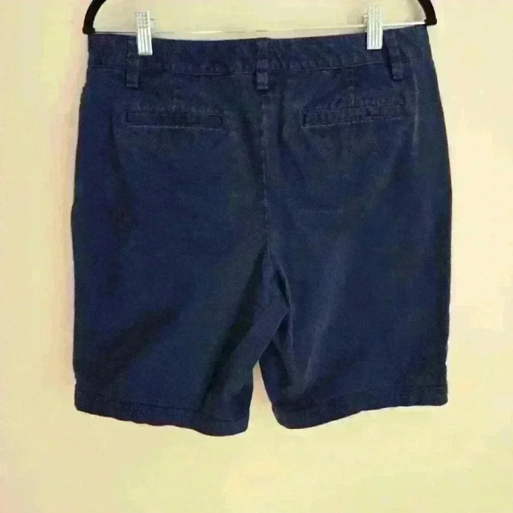 Lands' End Women's Shorts Navy Blue Mid Rise  Size 10 - Picture 3 of 5